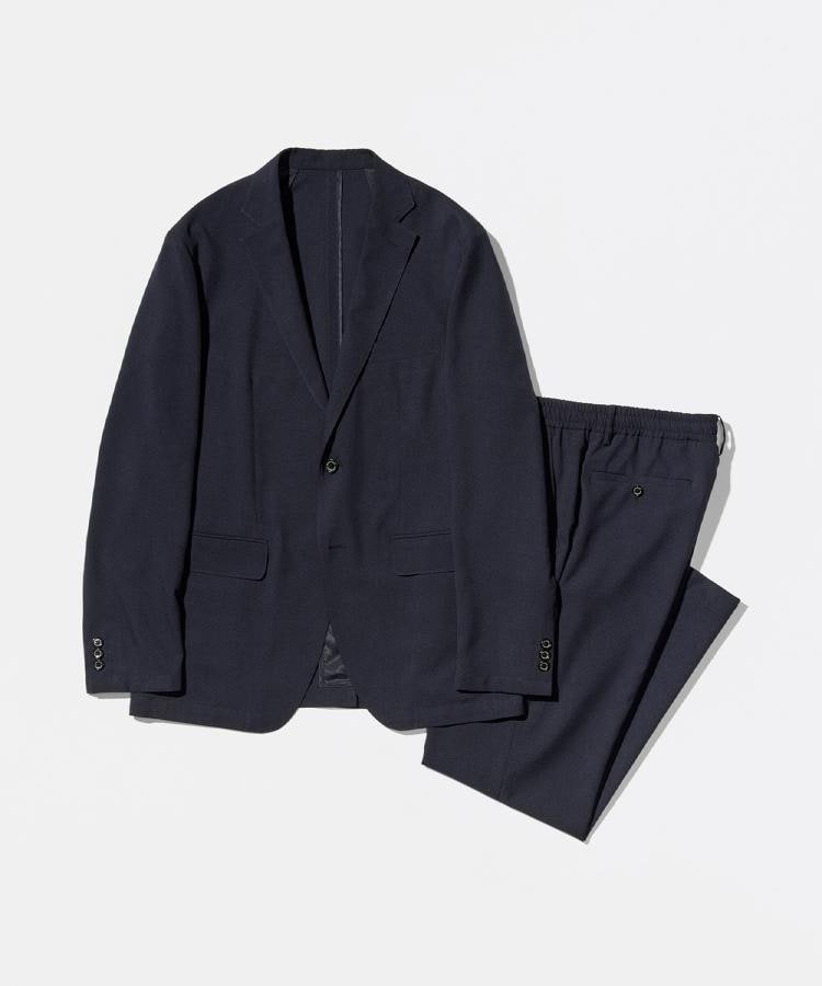 【タケオキクチ/TAKEO KIKUCHI / MEN】の【LIMITED】コンフォータブル セットアップ /ジャケット パンツ インテリア・キッズ・メンズ・レディースファッション・服の通販 founy(ファニー) 　ファッション　Fashion　メンズファッション　Fashion for Men　ボトムス　Bottoms　春　Spring　シンプル　Simple, Minimal　ジャケット　Jacket, Outerwear　スタイリッシュ　Stylish, Fashionable　スマート　Smart, Elegant　セットアップ　Set-Up, Coordinated Outfit　ドローコード　Drawcord, Drawstring Cord　定番　Standard, Basic Item　フロント　Front, Front Design　ポケット　Pocket, Pocket Detail　リラックス　Relax, Relaxed Fit　ビジネス 仕事 通勤　Business / Work / Commuting　ネイビー|ID: prp329100004791285 ipo3291000000034765400