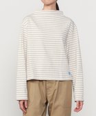 【ビショップ/Bshop】のコットンロード ボトルネックTシャツ WOMEN 人気、トレンドファッション・服の通販 founy(ファニー) ファッション Fashion レディースファッション Fashion for Women トップス・カットソー Cut & Sew Tops シャツ・ブラウス・オフィスカジュアル Elegant Blouses & Button-Ups ロングTシャツ・Tシャツ Longline T-Shirts & Tees カットソー Cut and Sewn Top フランス France, French フロント Front, Front Design ボトルネック Bottle Neck, Mock Neck ボーダー Border, Stripe 軽量 Lightweight, Ultra Light thumbnail ECRU系1|ID: prp329100004791299 ipo3291000000034905743