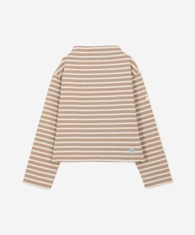 【ビショップ/Bshop】のコットンロード ボトルネックTシャツ WOMEN 人気、トレンドファッション・服の通販 founy(ファニー) ファッション Fashion レディースファッション Fashion for Women トップス・カットソー Cut & Sew Tops シャツ・ブラウス・オフィスカジュアル Elegant Blouses & Button-Ups ロングTシャツ・Tシャツ Longline T-Shirts & Tees カットソー Cut and Sewn Top フランス France, French フロント Front, Front Design ボトルネック Bottle Neck, Mock Neck ボーダー Border, Stripe 軽量 Lightweight, Ultra Light |ID:prp329100004791299