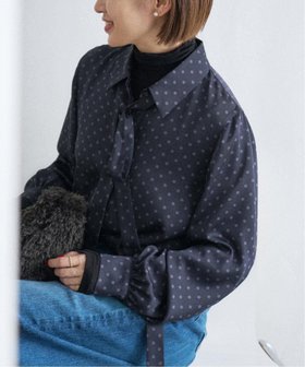 【イエナ/IENA】 《WEB限定/追加3 》サテンドットタイ付ブラウス人気、トレンドファッション・服の通販 founy(ファニー) ファッション Fashion レディースファッション Fashion for Women トップス・カットソー Cut & Sew Tops シャツ・ブラウス・オフィスカジュアル Elegant Blouses & Button-Ups 2025年 2025 2025-2026秋冬・A/W Autumn/Winter 2025–26 AW25–26 インナー Innerwear サテン Satin, Glossy Fabric シンプル Simple, Minimal ジャケット Jacket, Outerwear スウェット / スエット Sweatshirt, Sweatwear タートルネック Turtleneck, High Neck ドット Polka Dot, Dot Pattern ベーシック Basic, Essential リボン Ribbon, Bow エレガント 上品 Elegant 人気 Popular, Best Seller |ID:prp329100004791304