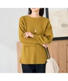 【アー ヴェー ヴェー/a.v.v】の【洗える】切替ボートネックチュニックニット マスタード|ID: prp329100004791313 ipo3291000000035121147