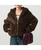 【ベイフロー/BAYFLOW】のトレンドアイテム ファーフーディーブルゾン ブラウン50|ID: prp329100004791315 ipo3291000000035010606