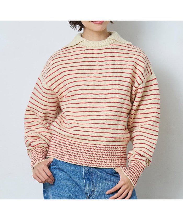 【エルエルビーン/L.L.Bean】の【JAPAN EDITION】ウェイン・セーラー・セーター インテリア・キッズ・メンズ・レディースファッション・服の通販 founy(ファニー) https://founy.com/ ファッション Fashion レディースファッション Fashion for Women コレクション Collection, Seasonal Line コンパクト Compact, Small Size セーター Sweater, Knitwear トレンド Trend, Trending Now フィット Fit, Slim Fit |ID: prp329100004791328 ipo3291000000034916696