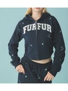 【ファーファー/FURFUR】のフラワー刺繍ジップアップフーディー 人気、トレンドファッション・服の通販 founy(ファニー) ファッション Fashion レディースファッション Fashion for Women コンパクト Compact, Small Size スマート Smart, Elegant フラワー Flower, Floral フロント Front, Front Design thumbnail NVY[089]|ID: prp329100004791331 ipo3291000000034881872