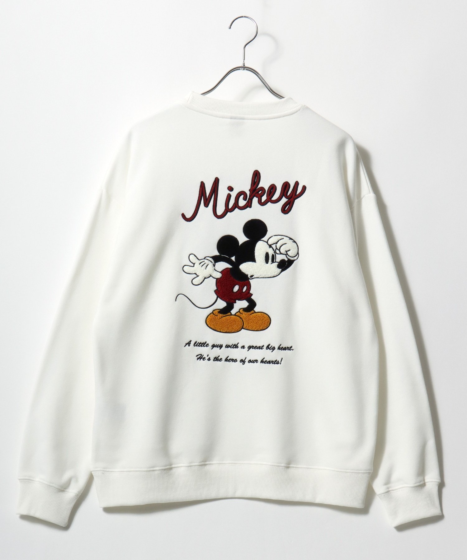 【マルカワ/MARUKAWA】のDisney ディズニー トレーナー メンズ スウェット 裏起毛 オーバーサイズ インテリア・キッズ・メンズ・レディースファッション・服の通販 founy(ファニー) 　ファッション　Fashion　レディースファッション　Fashion for Women　トップス・カットソー　Cut & Sew Tops　レディースパーカー・カジュアルフーディー　Casual Hoodies & Sweatshirts　スウェット・クルーネックトップス　Sweatshirts & Crewnecks / Relaxed Fit Sweat Tops　カリフォルニア　California, Cali Style　カーゴパンツ　Cargo Pants, Utility Pants　キャップ　Cap, Baseball Cap　キャラクター　Character, Licensed Characters　サッカー　Seersucker, Summer Fabric　サテン　Satin, Glossy Fabric　サロペット　Overalls, Salopette　シアー　Sheer, See-Through　シフォン　Chiffon, Lightweight Fabric　ショルダー　Shoulder, Shoulder Strap　ジャケット　Jacket, Outerwear　ジーンズ　Jeans, Denim Pants　スウェット / スエット　Sweatshirt, Sweatwear　スニーカー　Sneakers, Trainers　スポーツ　Sports, Activewear　ダウン　Down, Puffer　チュール　Tulip, Tulip Motif　デニム　Denim, Jeans Material　トレンド　Trend, Trending Now　トレーナー　Sweatshirt, Trainer　パーカー　Hoodie, Parka　ビッグ　Big, Oversized　フロント　Front, Front Design　ブルゾン　Blouson, Bomber Jacket　プリント　Print, Printed Pattern　ホワイト|ID: prp329100004791356 ipo3291000000034765701