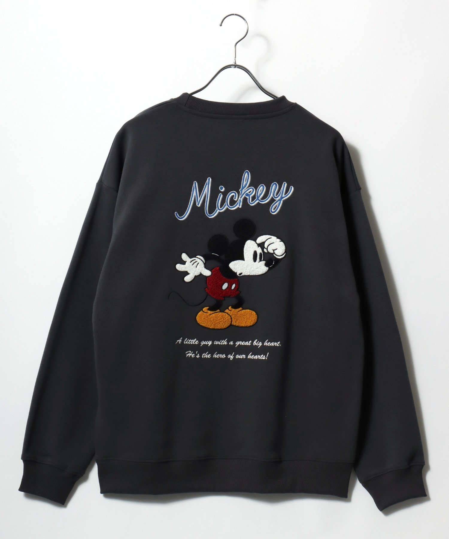 【マルカワ/MARUKAWA】のDisney ディズニー トレーナー メンズ スウェット 裏起毛 オーバーサイズ インテリア・キッズ・メンズ・レディースファッション・服の通販 founy(ファニー) 　ファッション　Fashion　レディースファッション　Fashion for Women　トップス・カットソー　Cut & Sew Tops　レディースパーカー・カジュアルフーディー　Casual Hoodies & Sweatshirts　スウェット・クルーネックトップス　Sweatshirts & Crewnecks / Relaxed Fit Sweat Tops　カリフォルニア　California, Cali Style　カーゴパンツ　Cargo Pants, Utility Pants　キャップ　Cap, Baseball Cap　キャラクター　Character, Licensed Characters　サッカー　Seersucker, Summer Fabric　サテン　Satin, Glossy Fabric　サロペット　Overalls, Salopette　シアー　Sheer, See-Through　シフォン　Chiffon, Lightweight Fabric　ショルダー　Shoulder, Shoulder Strap　ジャケット　Jacket, Outerwear　ジーンズ　Jeans, Denim Pants　スウェット / スエット　Sweatshirt, Sweatwear　スニーカー　Sneakers, Trainers　スポーツ　Sports, Activewear　ダウン　Down, Puffer　チュール　Tulip, Tulip Motif　デニム　Denim, Jeans Material　トレンド　Trend, Trending Now　トレーナー　Sweatshirt, Trainer　パーカー　Hoodie, Parka　ビッグ　Big, Oversized　フロント　Front, Front Design　ブルゾン　Blouson, Bomber Jacket　プリント　Print, Printed Pattern　スミクロ|ID: prp329100004791356 ipo3291000000034765705