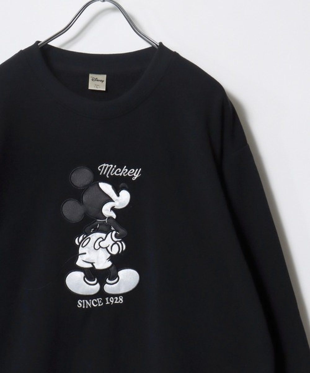 【マルカワ/MARUKAWA】のDisney ディズニー トレーナー メンズ スウェット 裏起毛 オーバーサイズ インテリア・キッズ・メンズ・レディースファッション・服の通販 founy(ファニー) 　ファッション　Fashion　レディースファッション　Fashion for Women　トップス・カットソー　Cut & Sew Tops　レディースパーカー・カジュアルフーディー　Casual Hoodies & Sweatshirts　スウェット・クルーネックトップス　Sweatshirts & Crewnecks / Relaxed Fit Sweat Tops　カリフォルニア　California, Cali Style　カーゴパンツ　Cargo Pants, Utility Pants　キャップ　Cap, Baseball Cap　キャラクター　Character, Licensed Characters　サッカー　Seersucker, Summer Fabric　サテン　Satin, Glossy Fabric　サロペット　Overalls, Salopette　シアー　Sheer, See-Through　シフォン　Chiffon, Lightweight Fabric　ショルダー　Shoulder, Shoulder Strap　ジャケット　Jacket, Outerwear　ジーンズ　Jeans, Denim Pants　スウェット / スエット　Sweatshirt, Sweatwear　スニーカー　Sneakers, Trainers　スポーツ　Sports, Activewear　ダウン　Down, Puffer　チュール　Tulip, Tulip Motif　デニム　Denim, Jeans Material　トレンド　Trend, Trending Now　トレーナー　Sweatshirt, Trainer　パーカー　Hoodie, Parka　ビッグ　Big, Oversized　フロント　Front, Front Design　ブルゾン　Blouson, Bomber Jacket　プリント　Print, Printed Pattern　ブラック系|ID: prp329100004791356 ipo3291000000034765713