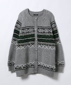 【ジーナシス/JEANASiS】の3Gフェアアイルクルーカーディガン グレー系その他|ID: prp329100004791375 ipo3291000000034765775