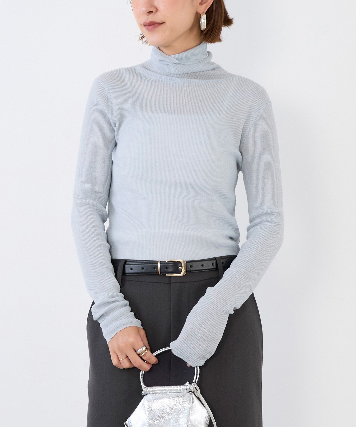 【マイカ ディール/MICA & DEAL】のシアーリブタートルネックプルオーバー インテリア・キッズ・メンズ・レディースファッション・服の通販 founy(ファニー) ファッション Fashion レディースファッション Fashion for Women トップス・カットソー Cut & Sew Tops カジュアルプルオーバー・ニットトップス Pullovers & Knit Tops / Casual Pullovers タートルネック・ハイネックトップス Turtlenecks & High-Neck Tops インナー Innerwear 秋 Autumn シアー Sheer, See-Through ジャケット Jacket, Outerwear SAXE|ID: prp329100004791420 ipo3291000000034765952