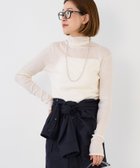【マイカ ディール/MICA & DEAL】のシアーリブタートルネックプルオーバー OFF WHITE|ID: prp329100004791420 ipo3291000000034765953