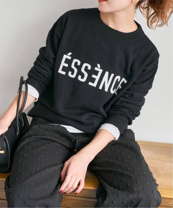 【スピック&スパン/Spick & Span】の《WEB限定 / 追加2 》ESSENCEロゴニット インテリア・キッズ・メンズ・レディースファッション・服の通販 founy(ファニー) https://founy.com/ ファッション Fashion レディースファッション Fashion for Women トップス・カットソー Cut & Sew Tops ニット Knit Tops & Sweaters |ID: prp329100004791453 ipo3291000000034766092