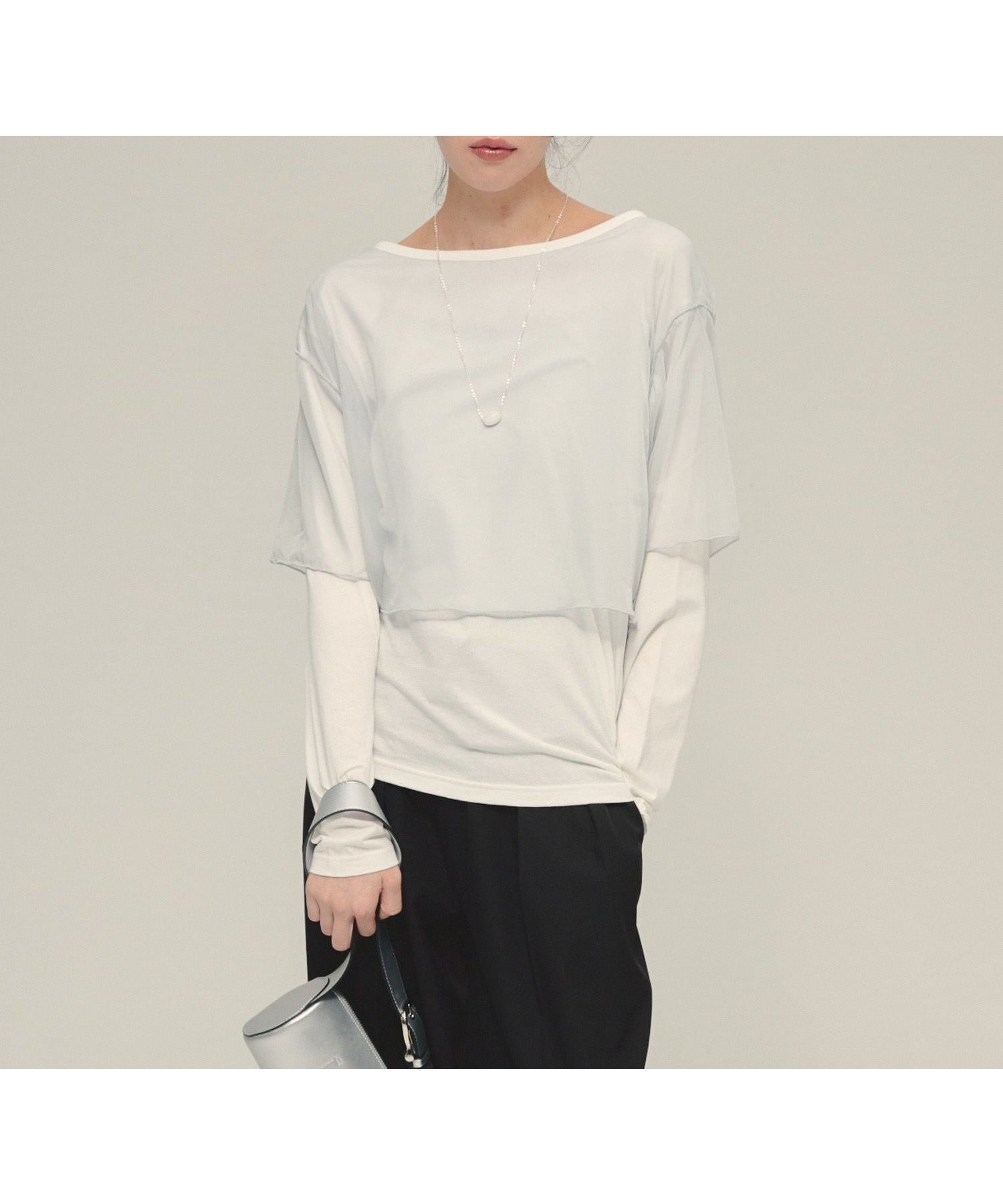 【ジーナシス/JEANASiS】のSheer Layered TEE LS 人気、トレンドファッション・服の通販 founy(ファニー) ファッション Fashion レディースファッション Fashion for Women おすすめ Recommended / Our Picks インナー Innerwear カットソー Cut and Sewn Top シフォン Chiffon, Lightweight Fabric シンプル Simple, Minimal スラックス Slacks, Dress Pants フェミニン Feminine, Girly ボトム Bottoms, Lower Wear ロング Long, Long-Length 半袖 Short Sleeve, Half Sleeve 長袖 Long Sleeve, Full Sleeve other-1|ID: prp329100004791829 ipo3291000000034768858