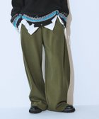 【ジーナシス/JEANASiS】の発熱保温/スウェットコクーンタックパンツ カーキ|ID: prp329100004791840 ipo3291000000035234249