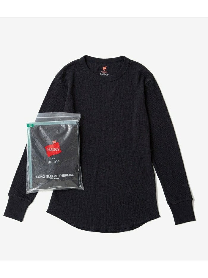 【アダム エ ロペ/ADAM ET ROPE'】の【Hanes for BIOTOP】LONG SLEEVE THERMAL インテリア・キッズ・メンズ・レディースファッション・服の通販 founy(ファニー) https://founy.com/ ファッション Fashion レディースファッション Fashion for Women トップス・カットソー Cut & Sew Tops アンダー Underwear Essentials インナー Innerwear サーマル Thermal, Waffle Knit 定番 Standard, Basic Item 人気 Popular, Best Seller パターン Pattern, Design Print ベーシック Basic, Essential ボトム Bottoms, Lower Wear 別注 Limited Edition, Custom Order メンズ Men's, Menswear ラウンド Round, Round Neck 日本製 Made In Japan |ID: prp329100004791846 ipo3291000000034768953