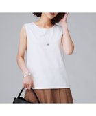 【アンタイトル/UNTITLED】の【接触冷感/コットン100/洗える/丸首】ノースリーブ天竺プルオーバー オフホワイト|ID: prp329100004791863 ipo3291000000035158936