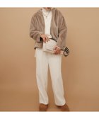 【エルーラ/Elura】のサマ見えあったかワイドパンツ 低身長サイズあり /593424 ホワイト02|ID: prp329100004791891 ipo3291000000035159877