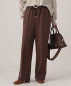 【エルーラ/Elura】のサマ見えあったかワイドパンツ 低身長サイズあり /593424 ブラウン|ID: prp329100004791891 ipo3291000000035159880