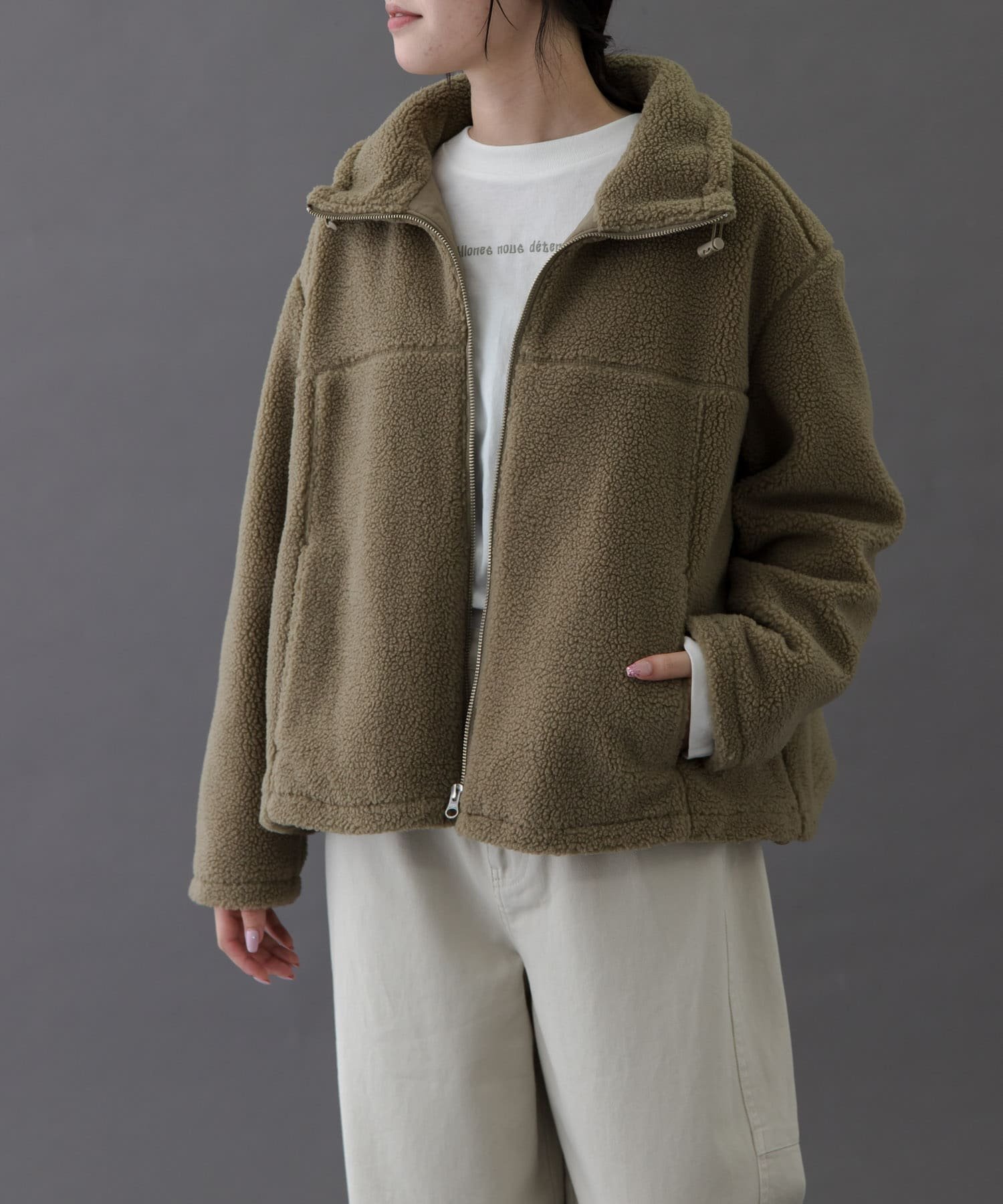 【アーバンリサーチ ドアーズ/URBAN RESEARCH DOORS】のFORK SPOON スタンドカラーボアブルゾン インテリア・キッズ・メンズ・レディースファッション・服の通販 founy(ファニー) ファッション Fashion レディースファッション Fashion for Women アウター Coat / Outerwear Collection ブルゾンジャケット・スポーティアウター Blouson Jackets 2025年 2025 2025-2026秋冬・A/W Autumn/Winter 2025–26 AW25–26 冬 Winter / This Winter スタンド Stand Collar, Upright Stand フォルム Silhouette, Form ブルゾン Blouson, Bomber Jacket ベーシック Basic, Essential 人気 Popular, Best Seller 定番 Standard, Basic Item A/W・秋冬 Autumn/Winter BEIGE|ID: prp329100004791903 ipo3291000000034769342