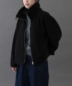 【アーバンリサーチ ドアーズ/URBAN RESEARCH DOORS】のFORK SPOON スタンドカラーボアブルゾン BLACK|ID: prp329100004791903 ipo3291000000034769344