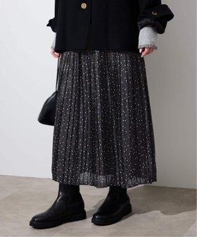 【スローブ イエナ/SLOBE IENA】のドットプリーツスカート 人気、トレンドファッション・服の通販 founy(ファニー) ファッション Fashion レディースファッション Fashion for Women スカート Skirts プリーツスカート / 上品フェミニンスタイル Pleated Skirts 2025年 2025 2025-2026秋冬・A/W Autumn/Winter 2025–26 AW25–26 ドット Polka Dot, Dot Pattern プリーツ Pleats, Pleated ホリデーシーズン Holiday Season リラックス Relax, Relaxed Fit エレガント 上品 Elegant |ID:prp329100004791921