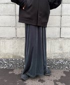 【セレクトモカ/SELECT MOCA】のベロアIラインロングスカート グレー-900|ID: prp329100004791926 ipo3291000000034769513