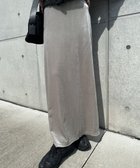 【セレクトモカ/SELECT MOCA】のベロアIラインロングスカート スモークグレー-930|ID: prp329100004791926 ipo3291000000034769515