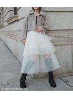 【スナイデル/SNIDEL】のチュールパニエスカート 人気、トレンドファッション・服の通販 founy(ファニー) ファッション Fashion レディースファッション Fashion for Women スカート Skirts エレガント 上品 Elegant サテン Satin, Glossy Fabric シアー Sheer, See-Through ストレート Straight, Straight Cut スマート Smart, Elegant チュール Tulip, Tulip Motif トレンド Trend, Trending Now バランス Balance, Style Balance ロマンティック Romantic, Feminine Style ロング Long, Long-Length 冬 Winter / This Winter おすすめ Recommended / Our Picks |ID:prp329100004791928