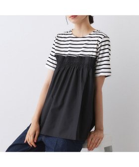 【デッサン/Dessin】の【洗える】ビスチェ風ドッキングカットソー 人気、トレンドファッション・服の通販 founy(ファニー) ファッション Fashion レディースファッション Fashion for Women トップス・カットソー Cut & Sew Tops カットソー・ベーシックTシャツ Cut-and-Sewn Tops / Stretch Tees & Basics ビスチェ Bustiers & Corset Tops / Layered Bustier Style カットソー Cut and Sewn Top カーディガン Cardigan, Knitwear コンビ Combo, Combination Style ジャケット Jacket, Outerwear ストレッチ Stretch, Stretchy Fabric スマート Smart, Elegant デニム Denim, Jeans Material ドッキング Docking, Mixed Material ビスチェ Bustier, Corset Top 洗える Machine Washable |ID:prp329100004791939