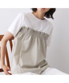 【デッサン/Dessin】の【洗える】ビスチェ風ドッキングカットソー ホワイト|ID: prp329100004791939 ipo3291000000034769635