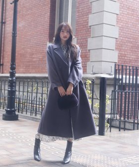 【プロポーション ボディドレッシング/PROPORTION BODY DRESSING】のダブル釦チェスターコート 25AW 人気、トレンドファッション・服の通販 founy(ファニー) ファッション Fashion レディースファッション Fashion for Women アウター Coat / Outerwear Collection コート・ロングコート・ピーコート Long Coats, Peacoats & More チェスターコート・ロング丈アウター Chester Coats / Chesterfield Long Coats インナー Innerwear ダブル Double, Double-Breasted チェスターコート Chester Coat, Long Coat フェミニン Feminine, Girly リラックス Relax, Relaxed Fit 日本製 Made In Japan エレガント 上品 Elegant 2025年 2025 2025-2026秋冬・A/W Autumn/Winter 2025–26 AW25–26 |ID:prp329100004791950