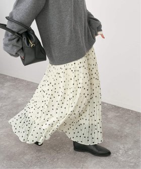 【スピック&スパン/Spick & Span】の《一部店舗+WEB限定》ドットプリーツイージースカート 人気、トレンドファッション・服の通販 founy(ファニー) ファッション Fashion レディースファッション Fashion for Women スカート Skirts ジョーゼット Georgette, Semi-Sheer Fabric ドット Polka Dot, Dot Pattern フェミニン Feminine, Girly フリル Frill, Ruffle プリント Print, Printed Pattern プリーツ Pleats, Pleated ランダム Random, Irregular エレガント 上品 Elegant 冬 Winter / This Winter |ID:prp329100004791956