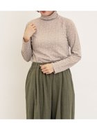 【サマンサモスモス/Samansa Mos2】の【吸湿発熱】ベア天雪柄タートルネックインナー ベージュ|ID: prp329100004791976 ipo3291000000034769920