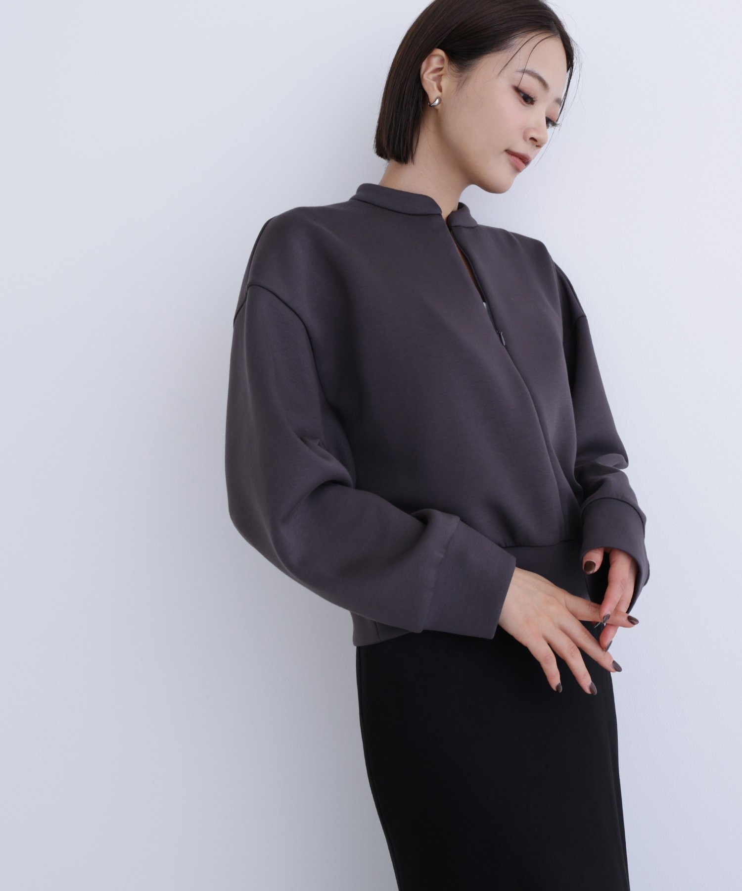 【ナチュラル ビューティー ベーシック/NATURAL BEAUTY BASIC】のダンボール SETUP トップス インテリア・キッズ・メンズ・レディースファッション・服の通販 founy(ファニー) 　ファッション　Fashion　レディースファッション　Fashion for Women　トップス・カットソー　Cut & Sew Tops　セットアップ　Matching Sets　レディーストップス・ブラウス　Tops & Blouses / Assorted Women's Tops　おすすめ　Recommended / Our Picks　セットアップ　Set-Up, Coordinated Outfit　フロント　Front, Front Design　リラックス　Relax, Relaxed Fit　チャコール1|ID: prp329100004791982 ipo3291000000034835312