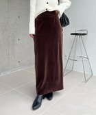 【カプリシューレマージュ/CAPRICIEUX LEMAGE】の【低身長サイズあり】ベロアIラインスカート 人気、トレンドファッション・服の通販 founy(ファニー) ファッション Fashion レディースファッション Fashion for Women スカート Skirts おすすめ Recommended / Our Picks カーディガン Cardigan, Knitwear ジャケット Jacket, Outerwear スウェット / スエット Sweatshirt, Sweatwear スキッパー Skipper, Open Collar トレンド Trend, Trending Now ベロア Velour, Soft Velvet エレガント 上品 Elegant thumbnail ブラウン|ID: prp329100004791984 ipo3291000000034829341