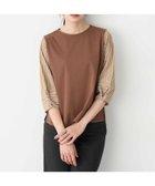 【エーシーデザインバイアルファキュービック/A/C DESIGN BY ALPHACUBIC】のドッキングプルオーバー 人気、トレンドファッション・服の通販 founy(ファニー) ファッション Fashion レディースファッション Fashion for Women トップス・カットソー Cut & Sew Tops カジュアルプルオーバー・ニットトップス Pullovers & Knit Tops / Casual Pullovers ストライプ Stripe, Striped Pattern スリーブ Sleeve, Long Sleeve / Short Sleeve ドッキング Docking, Mixed Material thumbnail モカ|ID: prp329100004791990 ipo3291000000034902127