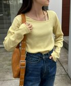 【チャオパニックティピー/CIAOPANIC TYPY】のW【WEB限定】アシメネックリブロンTee 人気、トレンドファッション・服の通販 founy(ファニー) ファッション Fashion レディースファッション Fashion for Women トップス・カットソー Cut & Sew Tops ロングTシャツ・Tシャツ Longline T-Shirts & Tees アシンメトリー Asymmetrical Style インナー Innerwear クール Cool, Chic サロペット Overalls, Salopette シンプル Simple, Minimal スラックス Slacks, Dress Pants デコルテ Décolleté, Neckline デニム Denim, Jeans Material フィット Fit, Slim Fit ベーシック Basic, Essential ワイド Wide, Wide Fit おすすめ Recommended / Our Picks thumbnail イエロー|ID: prp329100004792016 ipo3291000000034996777