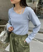 【チャオパニックティピー/CIAOPANIC TYPY】のW【WEB限定】アシメネックリブロンTee 人気、トレンドファッション・服の通販 founy(ファニー) ファッション Fashion レディースファッション Fashion for Women トップス・カットソー Cut & Sew Tops ロングTシャツ・Tシャツ Longline T-Shirts & Tees アシンメトリー Asymmetrical Style インナー Innerwear クール Cool, Chic サロペット Overalls, Salopette シンプル Simple, Minimal スラックス Slacks, Dress Pants デコルテ Décolleté, Neckline デニム Denim, Jeans Material フィット Fit, Slim Fit ベーシック Basic, Essential ワイド Wide, Wide Fit おすすめ Recommended / Our Picks thumbnail グレー|ID: prp329100004792016 ipo3291000000034996780