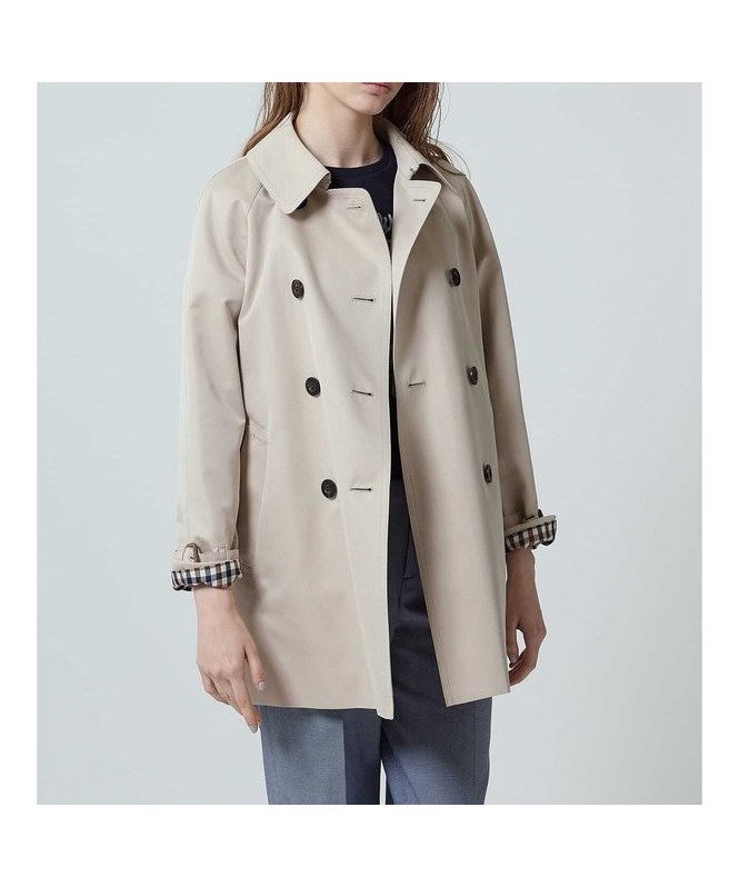 【アクアスキュータム/Aquascutum】のA LINE TRENCH COAT インテリア・キッズ・メンズ・レディースファッション・服の通販 founy(ファニー) 　ファッション　Fashion　レディースファッション　Fashion for Women　アウター　Coat / Outerwear Collection　コート・ロングコート・ピーコート　Long Coats, Peacoats & More　トレンチコート / 春秋の定番アウター　Trench Coats　ショート　Short, Short Length　シンプル　Simple, Minimal　ジャケット　Jacket, Outerwear　トレンチ　Trench, Trench Coat　フラップ　Flap, Flap Pocket　ライナー　Liner, Inner Layer　おすすめ　Recommended / Our Picks　ライトベージュ|ID: prp329100004792019 ipo3291000000035160416
