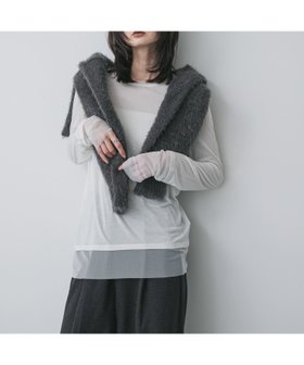 【センスオブプレイス/SENSE OF PLACE by URBAN RESEARCH】のシアーレイヤードTシャツ 人気、トレンドファッション・服の通販 founy(ファニー) ファッション Fashion レディースファッション Fashion for Women トップス・カットソー Cut & Sew Tops シャツ・ブラウス・オフィスカジュアル Elegant Blouses & Button-Ups ロングTシャツ・Tシャツ Longline T-Shirts & Tees 2025年 2025 2025-2026秋冬・A/W Autumn/Winter 2025–26 AW25–26 冬 Winter / This Winter イエロー Yellow カットソー Cut and Sewn Top シアー Sheer, See-Through 夏 Summer 秋 Autumn A/W・秋冬 Autumn/Winter |ID:prp329100004792023