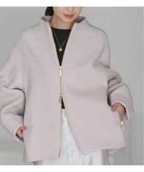 【ノーブル / スピック&スパン/NOBLE / Spick & Span】のMTRレイズドネックジップコート 人気、トレンドファッション・服の通販 founy(ファニー) ファッション Fashion レディースファッション Fashion for Women アウター Coat / Outerwear Collection コート・ロングコート・ピーコート Long Coats, Peacoats & More イタリア Italy ショルダー Shoulder, Shoulder Strap シンプル Simple, Minimal バランス Balance, Style Balance ビッグ Big, Oversized フォルム Silhouette, Form 人気 Popular, Best Seller |ID:prp329100004792025