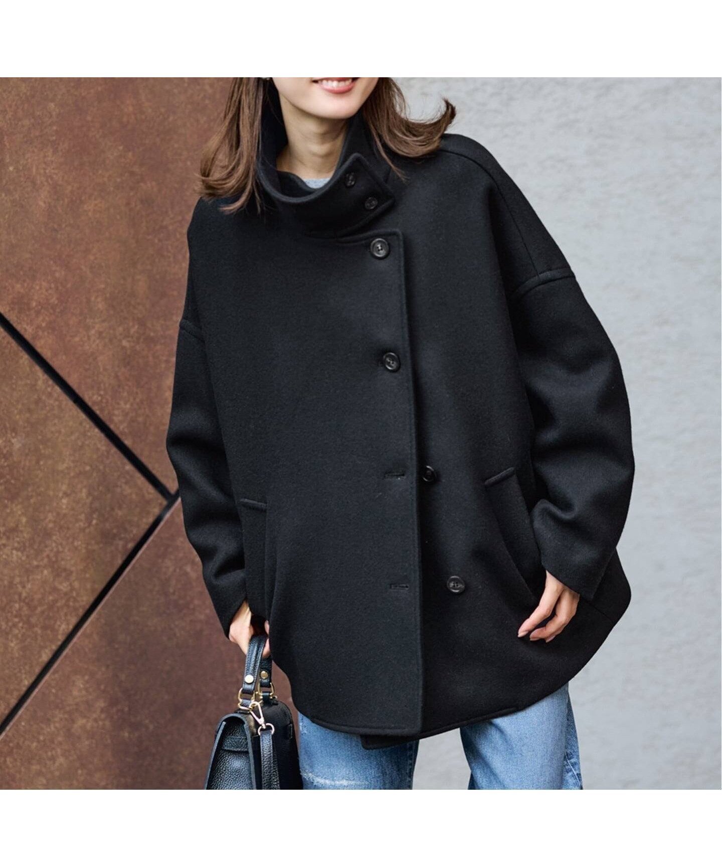 【フレームワーク/FRAMeWORK】の≪追加≫メルトンコクーンコート2 インテリア・キッズ・メンズ・レディースファッション・服の通販 founy(ファニー) ファッション Fashion レディースファッション Fashion for Women アウター Coat / Outerwear Collection コート・ロングコート・ピーコート Long Coats, Peacoats & More インナー Innerwear スタンド Stand Collar, Upright Stand バランス Balance, Style Balance フォルム Silhouette, Form 再入荷 Restock / Back in Stock ブラック|ID: prp329100004792036 ipo3291000000034819701