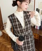 【モーメントプラス/moment+ / MEN】のツイードマーメイドワンピース 人気、トレンドファッション・服の通販 founy(ファニー) ファッション Fashion メンズファッション Fashion for Men インナー Innerwear クラシカル Classical, Vintage-Inspired チェック Check, Plaid, Tartan ツイード Twill, Twill Weave トレンド Trend, Trending Now 定番 Standard, Basic Item フェミニン Feminine, Girly ベーシック Basic, Essential ポケット Pocket, Pocket Detail マーメイド Mermaid, Fishtail Silhouette リブニット Rib Knit, Ribbed Knit ロング Long, Long-Length 再入荷 Restock / Back in Stock プチプライス・低価格 Affordable / Budget Price エレガント 上品 Elegant thumbnail ブラウン|ID: prp329100004792040 ipo3291000000034830924