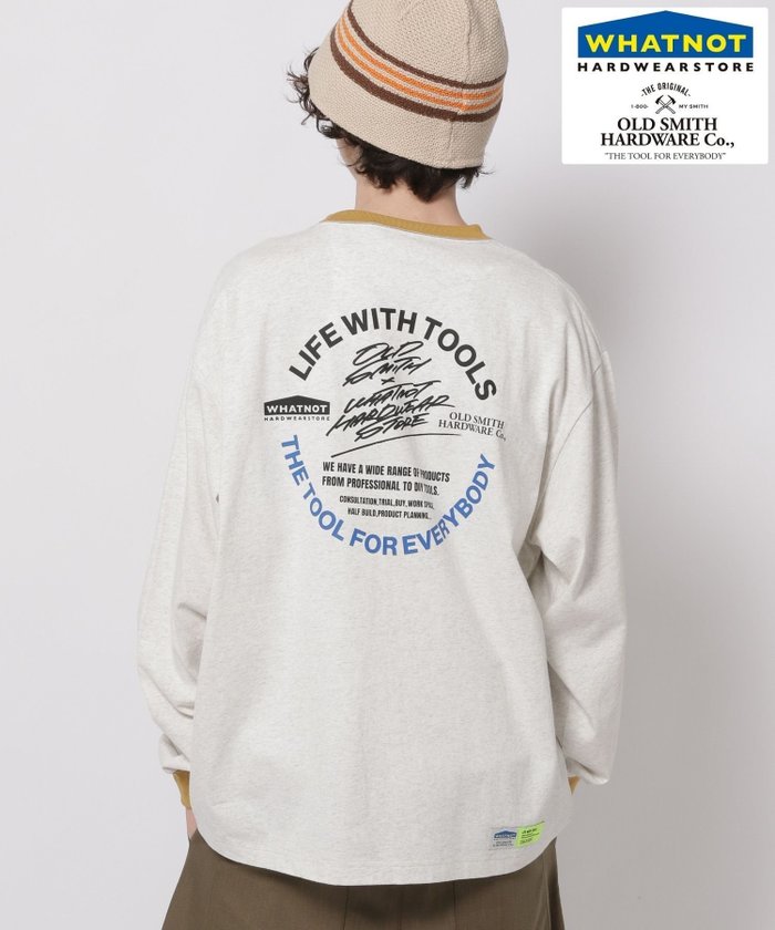 【ニコアンド/niko and】の【OLD SMITH×WHATNOT】コラボ ロングスリーブTシャツ インテリア・キッズ・メンズ・レディースファッション・服の通販 founy(ファニー) https://founy.com/ ファッション Fashion レディースファッション Fashion for Women トップス・カットソー Cut & Sew Tops シャツ・ブラウス・オフィスカジュアル Elegant Blouses & Button-Ups ロングTシャツ・Tシャツ Longline T-Shirts & Tees キャップ&ハット Hats & Caps アウトドア Outdoor Clothing コラボ Collaboration, Collab コレクション Collection, Seasonal Line スリーブ Sleeve, Long Sleeve / Short Sleeve 人気 Popular, Best Seller 長袖 Long Sleeve, Full Sleeve バケツ Bucket, Bucket Style プリント Print, Printed Pattern ボックス Boxy, Box Shape ラバー Rubber, Rubber Sole ロング Long, Long-Length ワンポイント One Point, Statement Accent おすすめ Recommended / Our Picks |ID: prp329100004792057 ipo3291000000034770394
