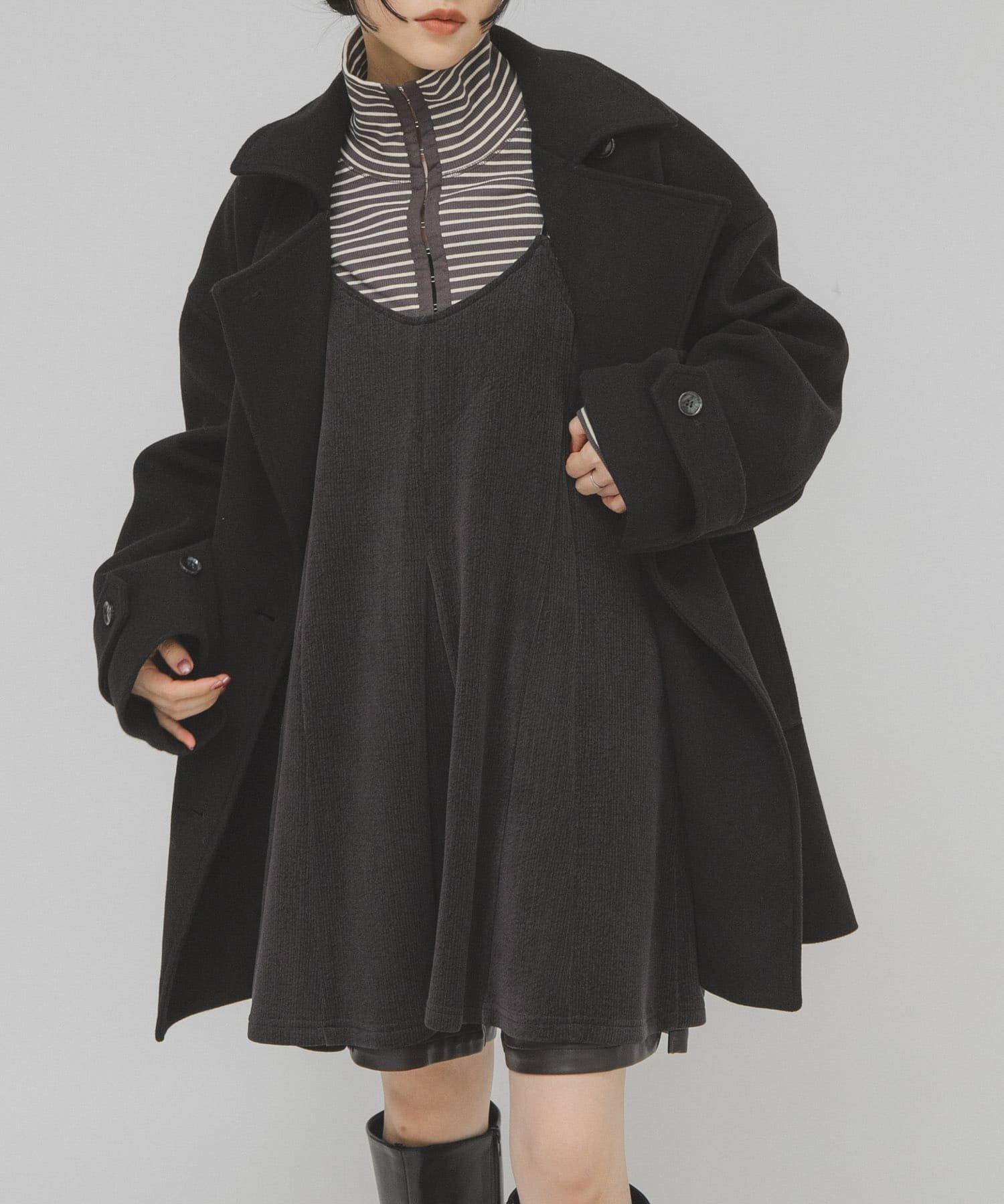 【ケービーエフ/KBF / URBAN RESEARCH】のモールリブミニキャミワンピース インテリア・キッズ・メンズ・レディースファッション・服の通販 founy(ファニー) ファッション Fashion レディースファッション Fashion for Women ワンピース Dresses キャミソールワンピース Camisole Dresses 2025年 2025 2025-2026秋冬・A/W Autumn/Winter 2025–26 AW25–26 冬 Winter / This Winter インナー Innerwear カットソー Cut and Sewn Top キャミワンピース Cami Dress, Slip Dress コーデュロイ Corduroy, Cord Fabric フロント Front, Front Design ボトム Bottoms, Lower Wear A/W・秋冬 Autumn/Winter チャコールグレー|ID: prp329100004792076 ipo3291000000034770516