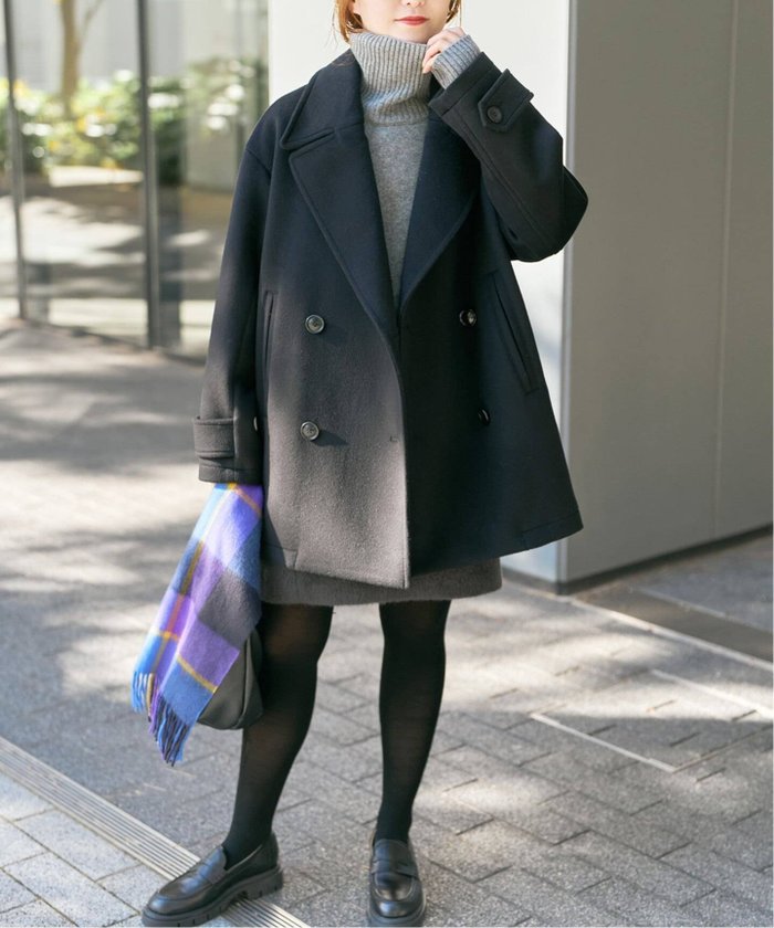 【スピック&スパン/Spick & Span】のS160ビーバーPコート インテリア・キッズ・メンズ・レディースファッション・服の通販 founy(ファニー) https://founy.com/ ファッション Fashion レディースファッション Fashion for Women アウター Coat / Outerwear Collection コート・ロングコート・ピーコート Long Coats, Peacoats & More Pコート Pea Coats なめらか Smooth, Silky Texture マニッシュ Mannish, Boyish エレガント 上品 Elegant ビジネス 仕事 通勤 Business / Work / Commuting |ID: prp329100004792095 ipo3291000000034998087