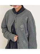 【サマンサモスモス/Samansa Mos2】の◎刺繍カーディガン チャコールグレー|ID: prp329100004792102 ipo3291000000034819796