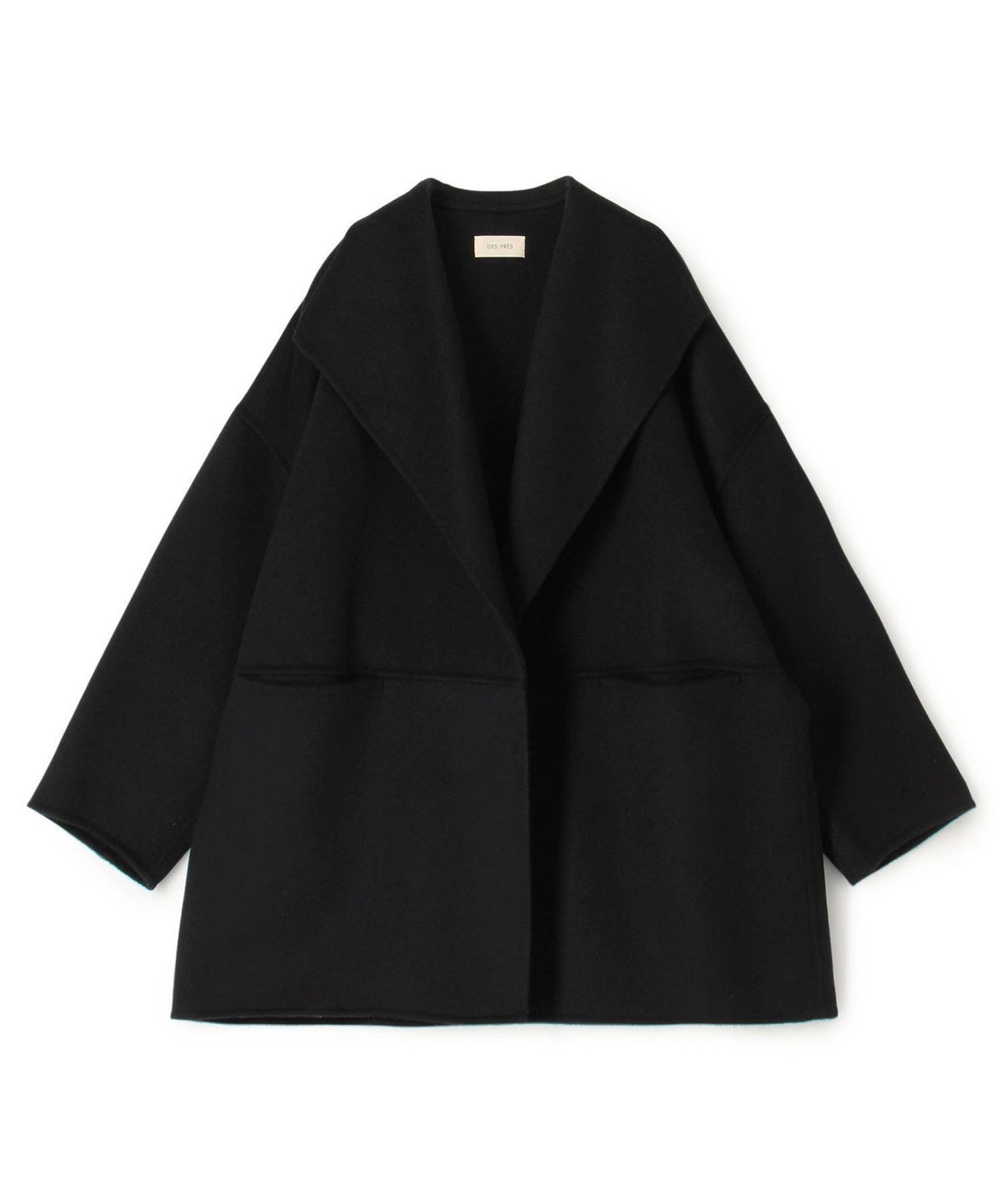 【トゥモローランド/TOMORROWLAND】のダブルフェイスメルトンビーバー ウィングカラーコート インテリア・キッズ・メンズ・レディースファッション・服の通販 founy(ファニー) 　ファッション　Fashion　レディースファッション　Fashion for Women　アウター　Coat / Outerwear Collection　コート・ロングコート・ピーコート　Long Coats, Peacoats & More　おすすめ　Recommended / Our Picks　エレガント 上品　Elegant　ショルダー　Shoulder, Shoulder Strap　ストール　Stole, Wrap　ドロップ　Drop Shoulder, Dropped Style　メルトン　Melton, Heavy Wool　定番　Standard, Basic Item　19 ブラック|ID: prp329100004792121 ipo3291000000035160248