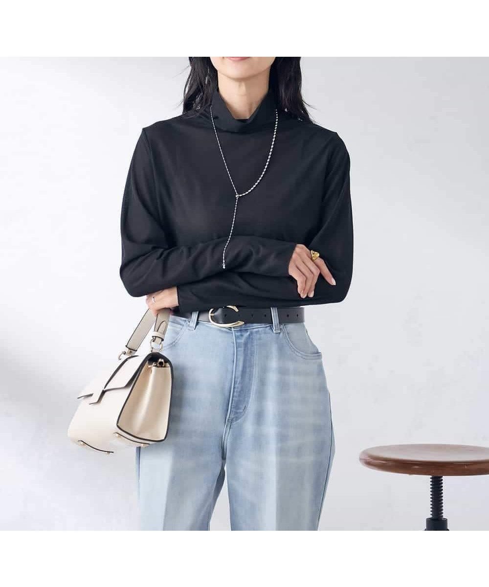 【アー ヴェー ヴェー/a.v.v】のシアーハイネックカットソー インテリア・キッズ・メンズ・レディースファッション・服の通販 founy(ファニー) ファッション Fashion レディースファッション Fashion for Women トップス・カットソー Cut & Sew Tops カットソー・ベーシックTシャツ Cut-and-Sewn Tops / Stretch Tees & Basics インナー Innerwear カーディガン Cardigan, Knitwear キャミソール Camisole, Spaghetti Strap Top キャミワンピース Cami Dress, Slip Dress シアー Sheer, See-Through スウェット / スエット Sweatshirt, Sweatwear タンク Tank Top, Sleeveless Top トレンド Trend, Trending Now 定番 Standard, Basic Item ベスト Vest, Waistcoat 再入荷 Restock / Back in Stock おすすめ Recommended / Our Picks ブラック|ID: prp329100004792124 ipo3291000000034770851