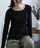 【プールヴー/PourVous】のフライス長袖Tシャツ カットソーきれいめトップス 長袖 ブラウス 人気、トレンドファッション・服の通販 founy(ファニー) ファッション Fashion レディースファッション Fashion for Women トップス・カットソー Cut & Sew Tops シャツ・ブラウス・オフィスカジュアル Elegant Blouses & Button-Ups ロングTシャツ・Tシャツ Longline T-Shirts & Tees カットソー・ベーシックTシャツ Cut-and-Sewn Tops / Stretch Tees & Basics カットソー Cut and Sewn Top 長袖 Long Sleeve, Full Sleeve thumbnail ブラック|ID: prp329100004792128 ipo3291000000034924968