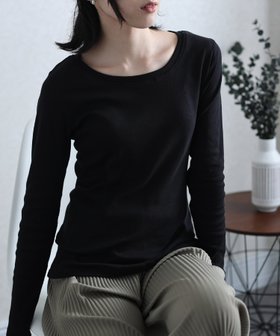 【プールヴー/PourVous】のフライス長袖Tシャツ カットソーきれいめトップス 長袖 ブラウス 人気、トレンドファッション・服の通販 founy(ファニー) ファッション Fashion レディースファッション Fashion for Women トップス・カットソー Cut & Sew Tops シャツ・ブラウス・オフィスカジュアル Elegant Blouses & Button-Ups ロングTシャツ・Tシャツ Longline T-Shirts & Tees カットソー・ベーシックTシャツ Cut-and-Sewn Tops / Stretch Tees & Basics カットソー Cut and Sewn Top 長袖 Long Sleeve, Full Sleeve |ID:prp329100004792128